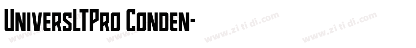UniversLTPro Conden字体转换